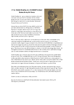 A preview of a PDF biography for Bradley, Follett